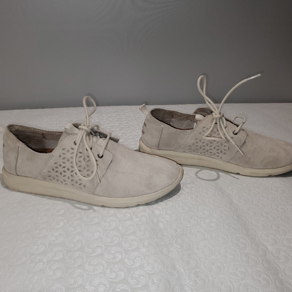 Ladies TOMS Del Rey Suede Snickers - Picture 3 of 9